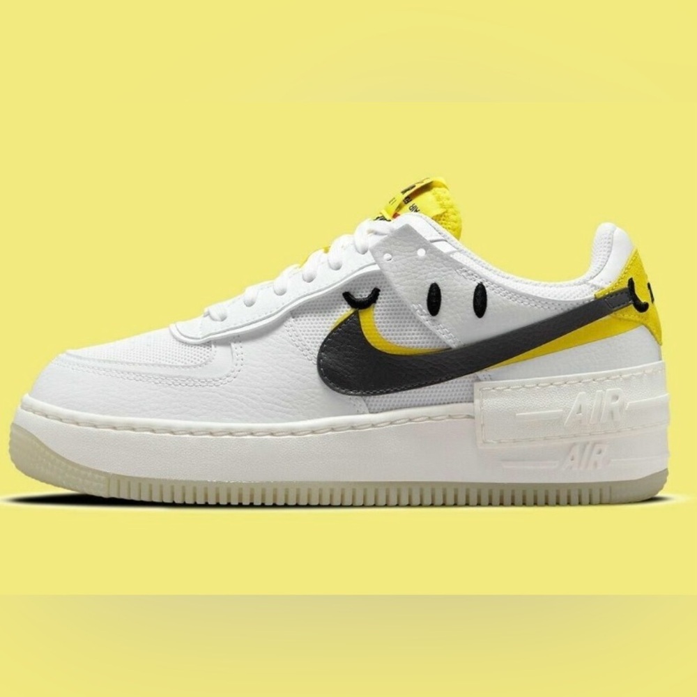 Nike Air Force 1 Shadow Go The Extra Smile Sneakers white and yellow Women’s 10
